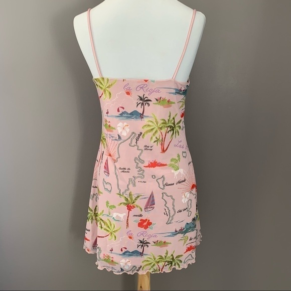 Urban Outfitters Elodie Mini Dress-Floral Tropical Print, Lined L - Picture 3 of 6